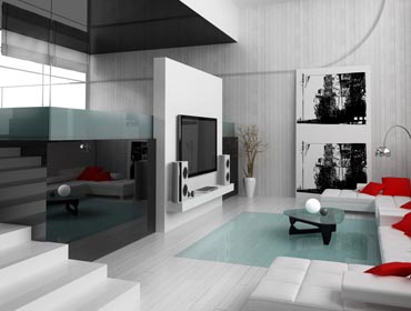 Modern residential interior design